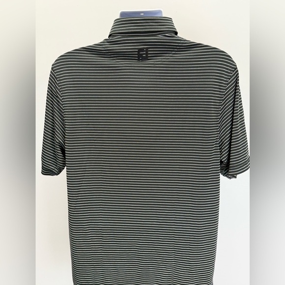 FOOTJOY Men’s black with white stripe golf polo size M - Picture 4 of 13